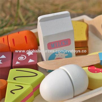 childrens wooden play food