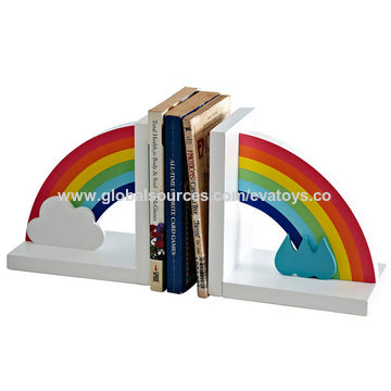 China 2017 Brand New Children S Rainbow Wooden Decorative Bookends