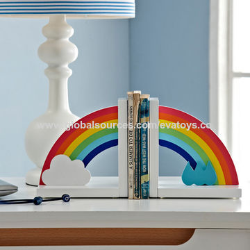 China 2017 Brand New Children S Rainbow Wooden Decorative Bookends