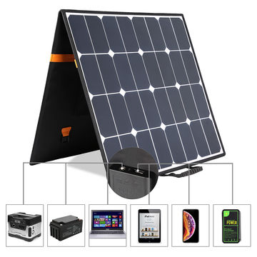 China 2019 Hot Sale High Power 100w Usb Solar Charger Fold