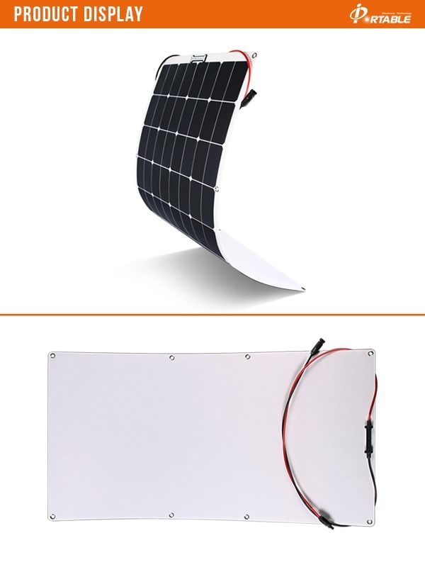 China Good price 18v 100w flexible solar panel Electric vehicle battery