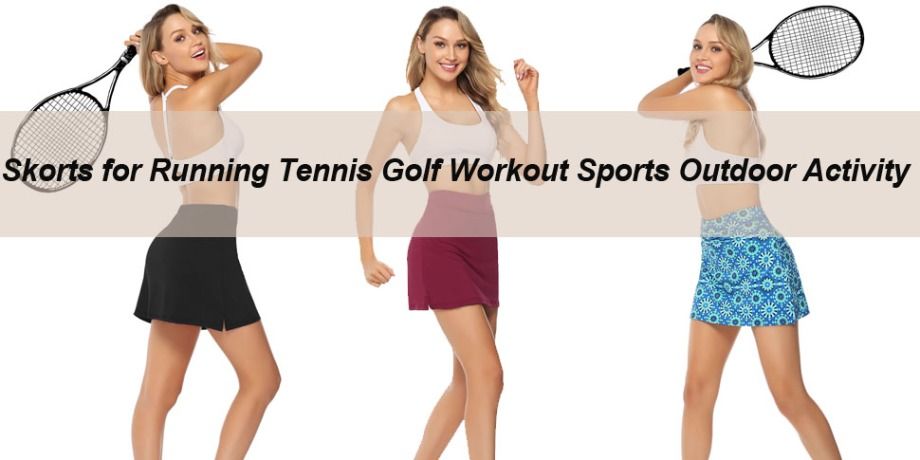 ChinaNew Women Skort Active Performance Lightweight Skirt for Running  Tennis Golf Workout Sports on Global Sources