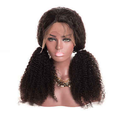 China Kinky Curly Hair Lace Front Wigs Pre Plucked Brazilian Human