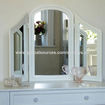 China Classic Furniture Style Modern Wooden Dressing Table With 3 China Classic Furniture Style Modern