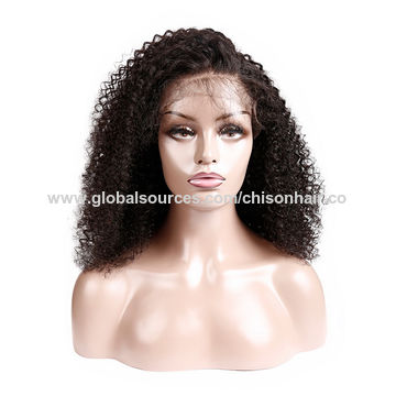 China Afro Kinky Curly Lace Front Human Hair Wigs For Black Women