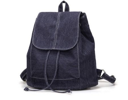 plain blue backpack