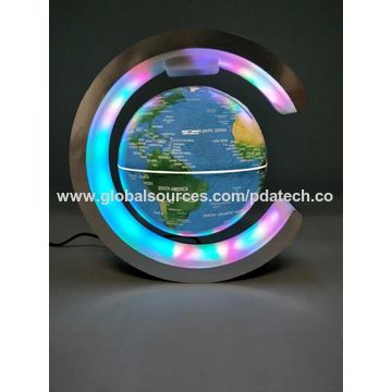 Globo magnético ligero llevado giratorio 6inch, globo flotante del levitaiton nuevos 360 del mundo