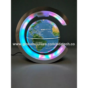 Globo magnético ligero llevado giratorio 6inch, globo flotante del levitaiton nuevos 360 del mundo