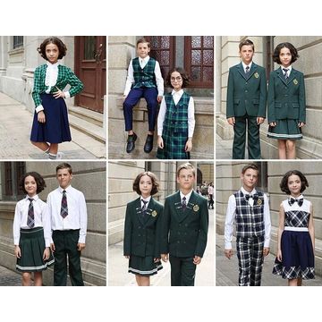 China Embroidered logo high school uniform for girls and boys on Global ...
