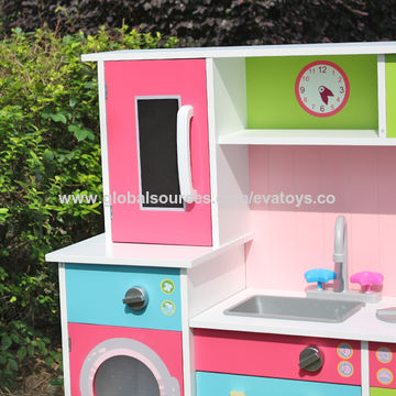 play kitchen set with washer and dryer