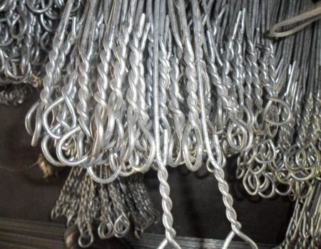 Binding wire, loop tie wire, double loop, galvanized, black annealed ...