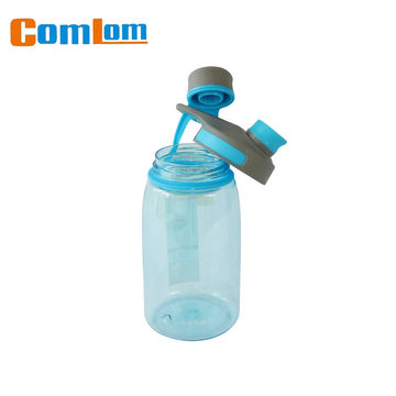 Botella de agua deportiva libre de BPA 2,3 litros jarra de gimnasio  hexagonal galón oz