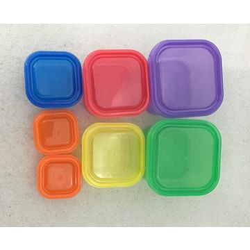 Portion Control Square Multi Color Container Set China Healthy Living BPA Free 7 Pieces Multi-color Color Coded Portion ...