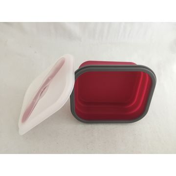 Boîte à déjeuner pliable en silicone pour camping