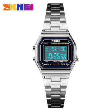 Digital movt stainless online steel watch