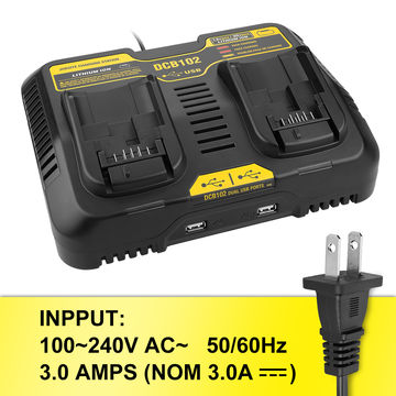 1 adaptador para bateria dewalt de 20v, puerto USB Entrada C (no