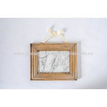 China Distressed Wooden Rustic Picture Photo Frame With Colourful