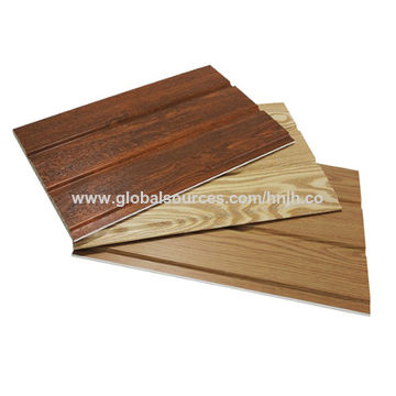 China 30cm Wide Wooden Finish Pvc Ceiling Plastic Wall