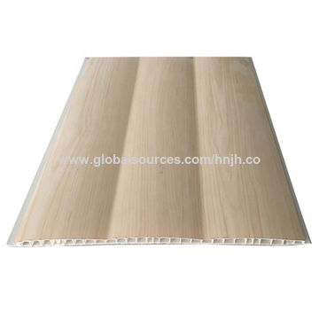 China 30cm Wide Wooden Finish Pvc Ceiling Plastic Wall