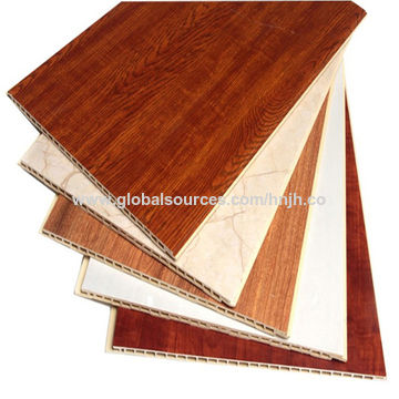 China 30cm Wide Wooden Finish Pvc Ceiling Plastic Wall