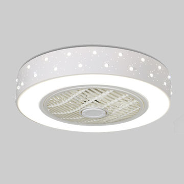 China Ceiling Flush Mounted Remoted Control Ceiling Fans With Led