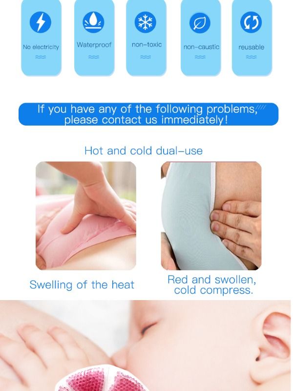 Cool nursing pad, hot cold breast pack for lady use, Hot Cold Breast Therapy Pack Breast Therapy