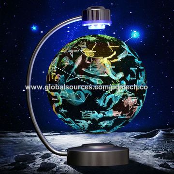 Regalo de cumpleaños creativo de la oficina del péndulo de la constelación del globo de la levitación magnética