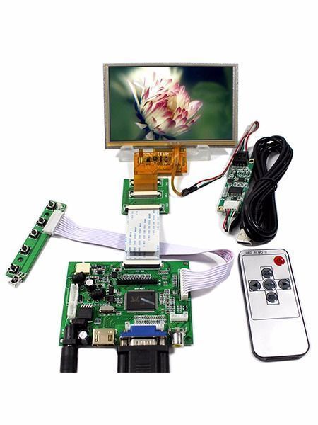 HDMI VGA 2AV Rear View Monitors 5inch AT050TN43 800×480 TFT LCD Display