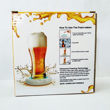 Head Frother For Beer Bars Portable Electric Ultrasonic Beer Foam