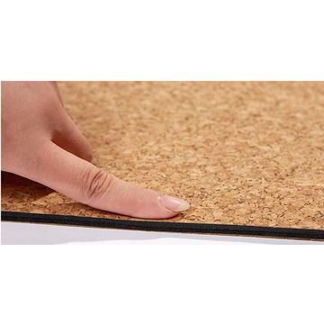 Tape la estera de la yoga con corcho, superficie natural de rubber+Cork, con y sin la impresión