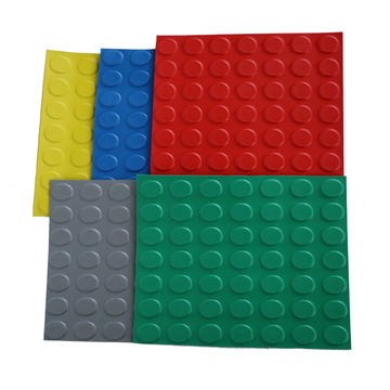 China Easy To Clean Anti Skid Coin Round Stud Dot Pattern Mat