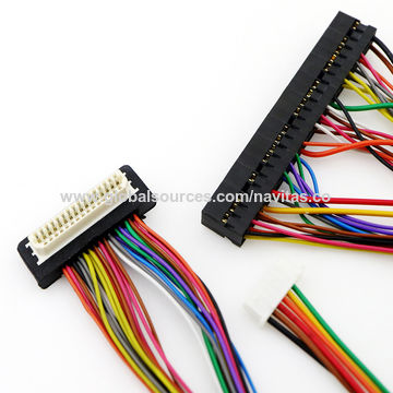 Source Navitas HIROSE DF20 40 pin Female Socket Connector to HE 10 LVDS  Cable on m.