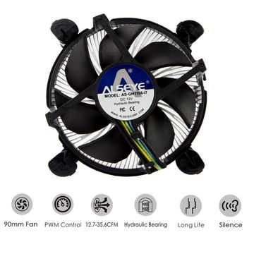 ALSEYE ventilador pc 120mm PWM 4 pines Cooler ventilador ordenador