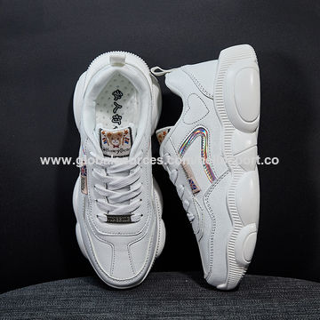 Hellosport Latest Women Sneakers White Chunky Shoes,fashion