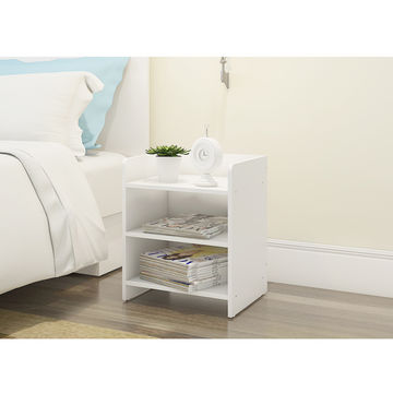 China High quality bedside table modern solid wood nightstand in ...