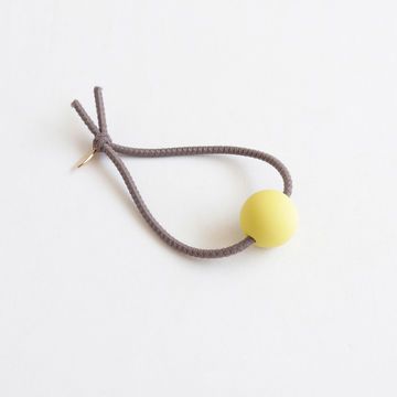 China Fashion Geometric Pearls Hair Tie Rope Acrylic Beads Elastic