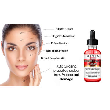 China ROUSHUN Red Pomegranate Niacinamide hyaluronic acid For Face Skin ...