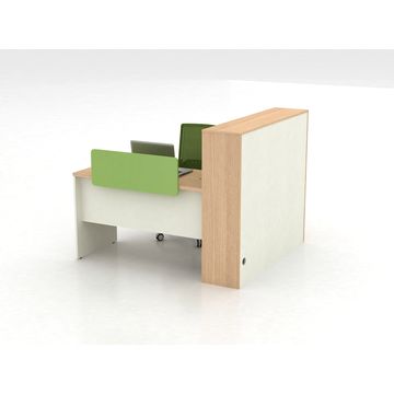 China Modular Office Computer Desk Table With Bookcase And Cabinet