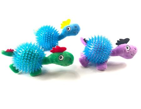 rubber dinosaur dog toy
