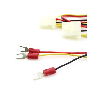 Taiwan 4pin AMP Tyco Power Connectors to Fork Terminal Wiring Harness ...