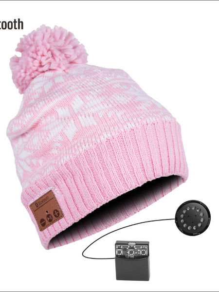 Bluetooth Music Beanie Hat Detachable Earphone Bluetooth Beanie