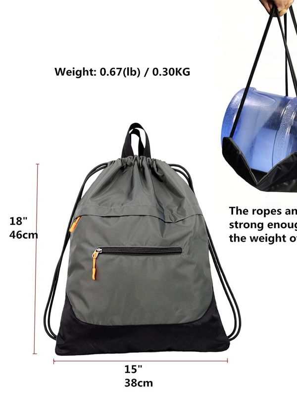 Large /& Waterproof Gymsack Sackpack Backpack Cinch Sack For School Gym Travel 2 Drawstring Bag For Men /& Women Emoji