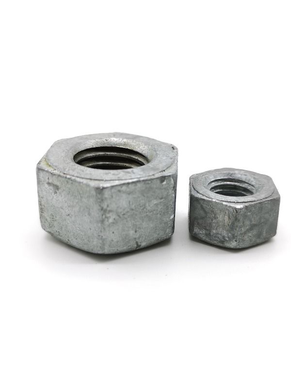 ASTM A563M Grade DH HDG High strength Heavy Nuts, structural nuts heavy
