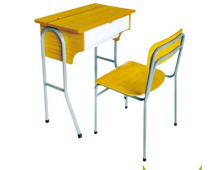 China Primary School Furniture Wooden Desk And Chair School Chairs