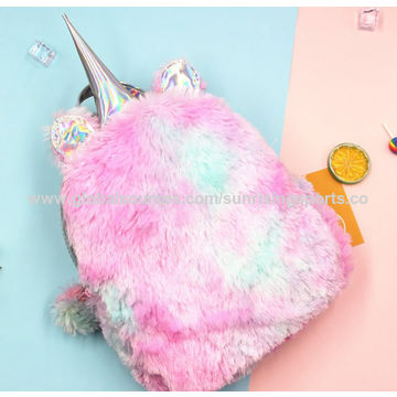 Gloveleya, Unicornio - Mochila de unicornio de peluche para niñas y niños,  juguete de regalo para niños y bebé, color blanco, 9 pulgadas