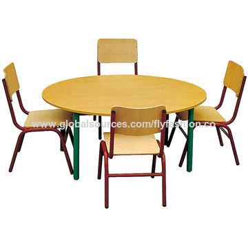China Students Reading Desk And Chair Set For Sale Daycare
