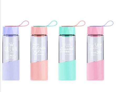 Buy Wholesale China Small Size Glass Water Bottle, 200ml, Purple Color,  Girl Bottle & Glass Water Bottle at USD 3.1