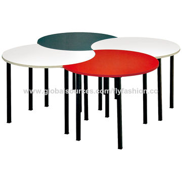 China Multi Color Wooden Dining Table Used Preschool Furniture For