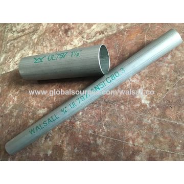 Ul 797 China 1/2'' - 4'' UL797 listed Hot Dip Galvanized EMT Conduit Pre ...