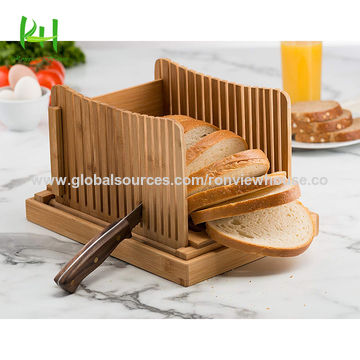 Buy Wholesale China 4 Thickness Adjustable Loaf Cutter Machine Foldable  Bread Toast Bagels Bread Slicer & Bread Slicer at USD 1.02